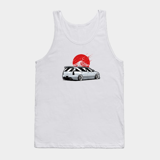 Silver Lancer Evo Wagon Tank Top by KaroCars